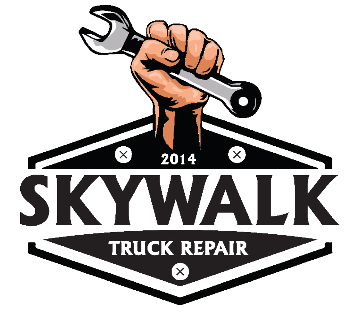 Skywalk Truck Repair Logo
