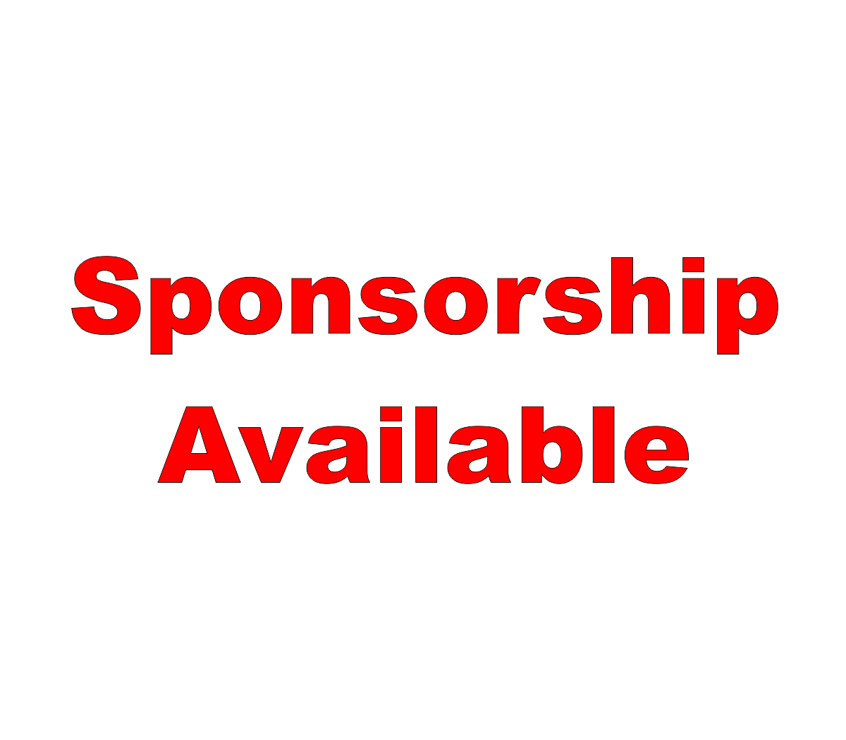 Sponsorship Available